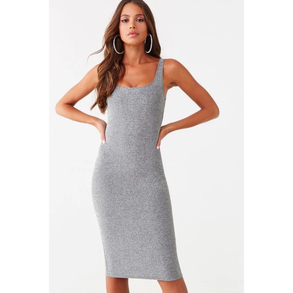 F21 Metallic Knee Length Dress